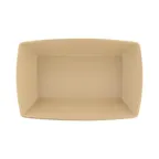 image of GET ECO6552-PB 18oz Brown Bowl, 6-1/2" L x 5-1/4" W x 2" H, 50% Melamine/50% Bamboo, Dishwasher Safe