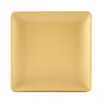 image of GET ECO66SQ-RT – Tan 6" x 5/8" H Square Melamine Plate, Rolled Edge, BPA‑Free, Dishwasher Safe