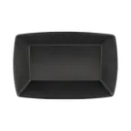 image of GET ECO862-B Bowl, 38 Oz (1 qt), 9-1/4"L x 6-1/4"W x 2"H, Black 50% Melamine/50% Bamboo Break-Resist