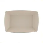 image of GET ECO862-PP Bowl, 38 Oz, 9-1/4"L x 6-1/4"W x 2"H, Rectangular White, BPA‑Free Melamine/Bamboo