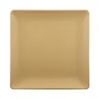 image of GET ECO99SQ-RT Reusable Tan 9" Square Melamine/Bamboo Plate, Rolled Edge, BPA‑Free, Dishwasher Safe