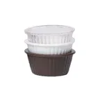 image of GET ER-404-CL Clear Plastic Ramekin, 4 Oz 3-3/4" Dia X 1-1/2" Deep, Break-Resistant, SAN - 1 Dozen