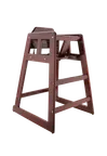 image of GET HC-100-MOD-M2-P High Chair, 19-5/8"W x 19-3/4"D x 29"H, Mahogany Finish, Hardwood, 3-Point Strap Harness