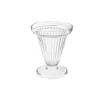 image of GET ICM-25-CL Ice Cream Cup, 6 Oz., 3-3/4" Dia. X 4-1/2"H, BPA-Free SAN, Clear - 1 Dozen