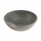 image of GET INF208 Cheforward Dented Bowl, 31-1/2 Oz, 7-1/5" L x 6-3/5" W x 2-1/2" H, Stone Grey, Melamine