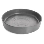 image of GET INF218 Cheforward Infuse Platter – 17½" Dia x 3¾" H, Round Melamine, Stone Grey, BPA‑Free