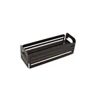 image of GET IR-721-MG Condiment Stand, 12-1/2" x 4-3/8" x 4", 3-Jar, Powder Coated Iron, Grey