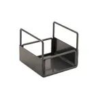 image of GET IR-730-MG Condiment Stand - 4-1/2" x 4-1/2" x 5-1/2", Holds 4" x 4" Bowl, Iron, Gun Metal