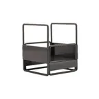 image of GET IR-731-MG Urban Renewal Condiment Stand, 4-1/2" x 4-1/2" x 5-1/2", Metal Grey, Iron