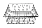 image of GET IR-912 Urban Renewal POP Pastry Basket, 12" x 4"H, Square, Gray, Iron