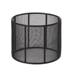 image of GET IRSFB-103 Urban Renewal Mesh Riser, 7-1/2" Dia. x 6"H, Round, Black, Powder Coated Iron