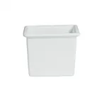 image of GET IS013-MOD Bugambilia Salad Bar Bowl, 57-1/2 Oz, 6-1/3" L x 6-1/3" W, 5" Deep Cast Aluminum White