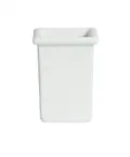 image of GET IS022-MOD Bugambilia Salad Bowl, 1-2 Qt, 4.88" L × 4.88" W × 6.18" D, White Aluminum, Smooth