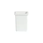image of GET IS022MW - Bugambilia Salad Bar Bowl, 38.04 Oz 1-2 Qt, 4.88" x 4.88" x 6.18" White Aluminum Coated