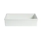 image of GET IS036-MOD Bugambilia Sq Salad Bowl, 9 Qt White Al, 18.5" sq x 3.95" D, Resin-Coated Finish