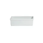 image of GET IU014WW Bugambilia Salad Bowl – 7-8 Qt Aluminum White Finish, 20.8" L x 7.9" W x 4" Deep