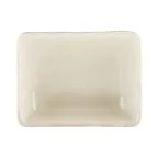 image of GET JW3252T-ES Sauce Dish, 2 Oz., 3-1/4" L x 2-1/2" W x 1" H, Two-Tone Sand/Black, Melamine, BPA-Free