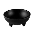 image of GET JW4-B Ramekin Sauce Bowl, 5 oz, 4" Dia x 1-1/2" H, Black Melamine, BPA‑Free, Scratch‑Resistant