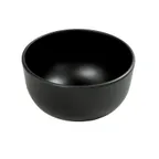 image of GET JW443-B Bowl, 24 Oz., 5-1/4" Dia. X 3"H, Round Black Matte Melamine, Break/Chip/Stain Resistant