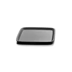 image of GET JW5212-B Tray, 12" x 3/4"H Square, Black Melamine, Break/Chip & Stain/Scratch Resistant