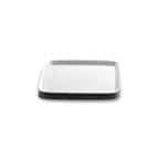 image of GET JW5212-W Tray, 12" x 3/4"H Square, White Melamine, Break/Chip/Stain-Resistant