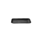 image of GET JW5411-B Black Melamine Tray – 11"L x 4-5/8"W x 1-1/8"H, Wave Design, Dishwasher Safe, BPA‑Free