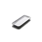 image of GET JW5411-W White Melamine Tray, 11" x 4-5/8" x 1-1/8", Wave Design, BPA‑Free, Scratch‑Resistant