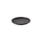 image of GET JW7006-B Black Melamine Plate, 6-1/4" Dia. x 7/8" H, Coupe Break/Chip Resistant, Dishwasher Safe