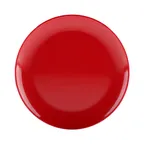 image of GET JW99R2T-BR Plate, 9" Dia. x 3/4"H, Round, Two‑Tone Black/Red, Melamine, Break/Chip Resistant