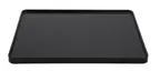 image of GET LID-ML-86-BK Milano Lid, 16 1/4"L x 12 1/4"W x 3/4"H, Black Melamine