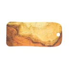 image of GET LP206 Cheforward Lapis Board, 15"L x 8-3/4"W Medium Rectangular Melamine Tray, Mango Wood Finish