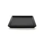 image of GET M1010SQ-B Elite Global Solutions Tray, 10" x 10" x 1"H, Square, Beaded Edge, Melamine, Black