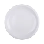image of GET M10118R-W 10" Round Melamine Serving Platter, White, Dishwasher Safe, BPA Free