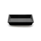 image of GET M1012RC-B Bowl, 12"L x 10"W x 2"H, 2-1/2 Qt (80 Oz), Melamine, Black