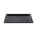 image of GET M1058-B Elite Global Solutions Platter, 10-1/2"L x 8-3/4"W x 3/4"H, Rectangular, Melamine, Black