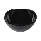 image of GET M10OV-B 3-Qt Black Melamine Free-Form Bowl, 10" x 4-1/2" Height, BPA Free, Dishwasher Safe