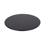 image of GET M114-B Black 11" Melamine Plate, 1/2" H, Round Flat, BPA‑Free, Dishwasher Safe