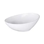 image of GET M127-NW Bowl, 2-1/4 Qt (72 Oz.) 12"L x 7-1/2"W Oblong Melamine White, Dishwasher‑Safe