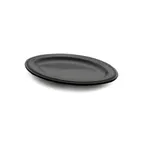 image of GET M128OV-B Elite Global Solutions Platter, 12"L x 8-1/2"W x 1"H, Oval, Melamine, Black