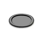 image of GET M12R-B Plate, 12" Dia. x 3/4"H, Melamine Black, Break/Chip/Stain/Scratch Resistant NSF Certified