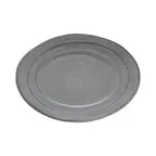 image of GET M1318OVST-GSD Serving Dish, 18"L x 13"W x 1-1/2"H, Melamine Stoneware, Irregular Oval, Gray
