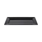 image of GET M135RC-B Elite Global Solutions Platter, 13-1/2"L x 8-1/2"W x 7/8"H, Rectangular, Melamine, Black