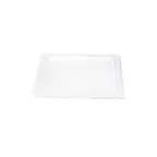 image of GET M13SQ-NW Plate 13" x 3/4"H Square Melamine White Break/Chip Resistant Dishwasher Safe BPA Free