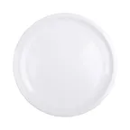 image of GET M14118R-W 14" Round Coupe White Melamine Platter, 1-1/8" H, BPA‑Free, Dishwasher Safe