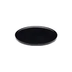 image of GET M145P-B Plate, 14-1/2" Dia. x 1/4"H, Round, Black Melamine, Scratch Resistant