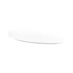 image of GET M1465PL-NW Platter, 14"L x 6-1/2"W x 1"H, Leaf Shape, Melamine White, Break/Chip/Stain Resistant