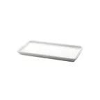 image of GET M1581-NW Elite Global Solutions Tray, 15"L x 8"W x 1"H, Rectangular, White, Melamine, Beaded Edge