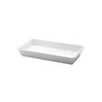 image of GET M1582-NW Tray, 15"L x 8"W x 2"H, Rectangular White Melamine, Break/Chip/Stain Scratch Resistant
