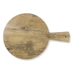 image of GET M15RW-DW Melamine Serving Board, 15" Dia x 0.5"H, Faux Driftwood, BPA‑Free, Dishwasher‑Safe