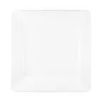 image of GET M15SQRR-W Plate, 15"L x 15"W x 1-1/4"H, Square, Textured Melamine, White, Scratch Resistant